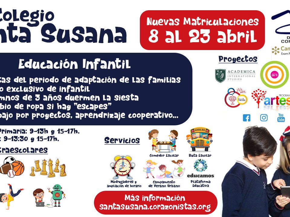 Nuevas Matriculaciones Santa Susana
